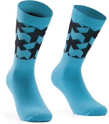 Assos Monogram Evo Cycling Socks - Hydro Blue - S/M, Hydro Blue